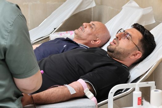 Pacientes recibiendo tratamiento en el Mayo Clinic
