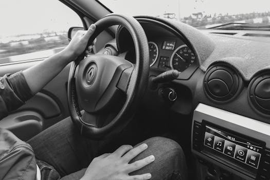 Mujer revisando su presupuesto de seguros de coche
